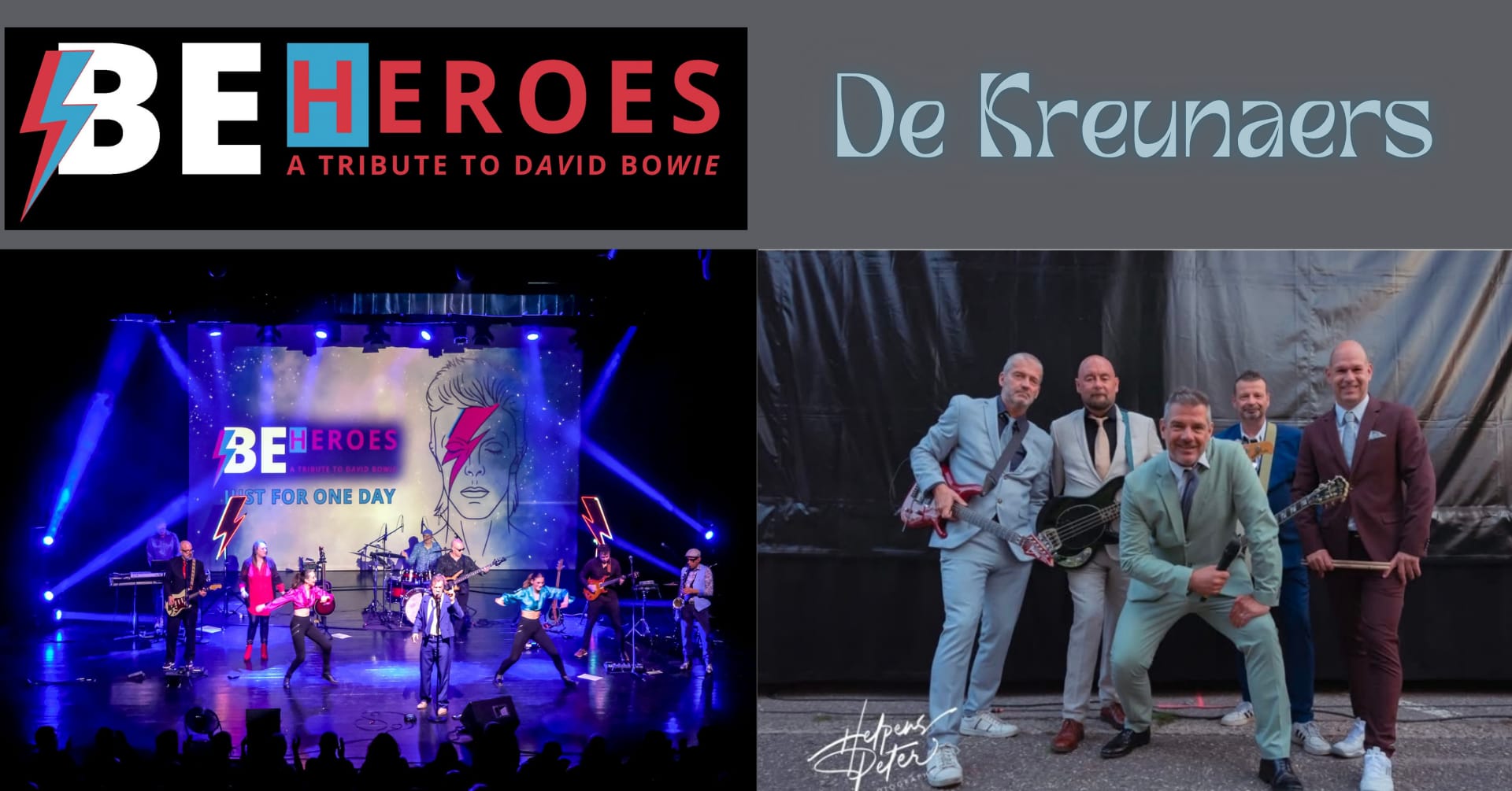 Maandag 3 augustus 2026 - Be Heroes (David Bowie Tribute) - Dekreunaers (Tribute)